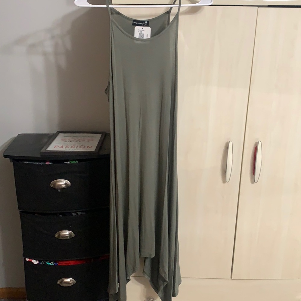 Olive green dress